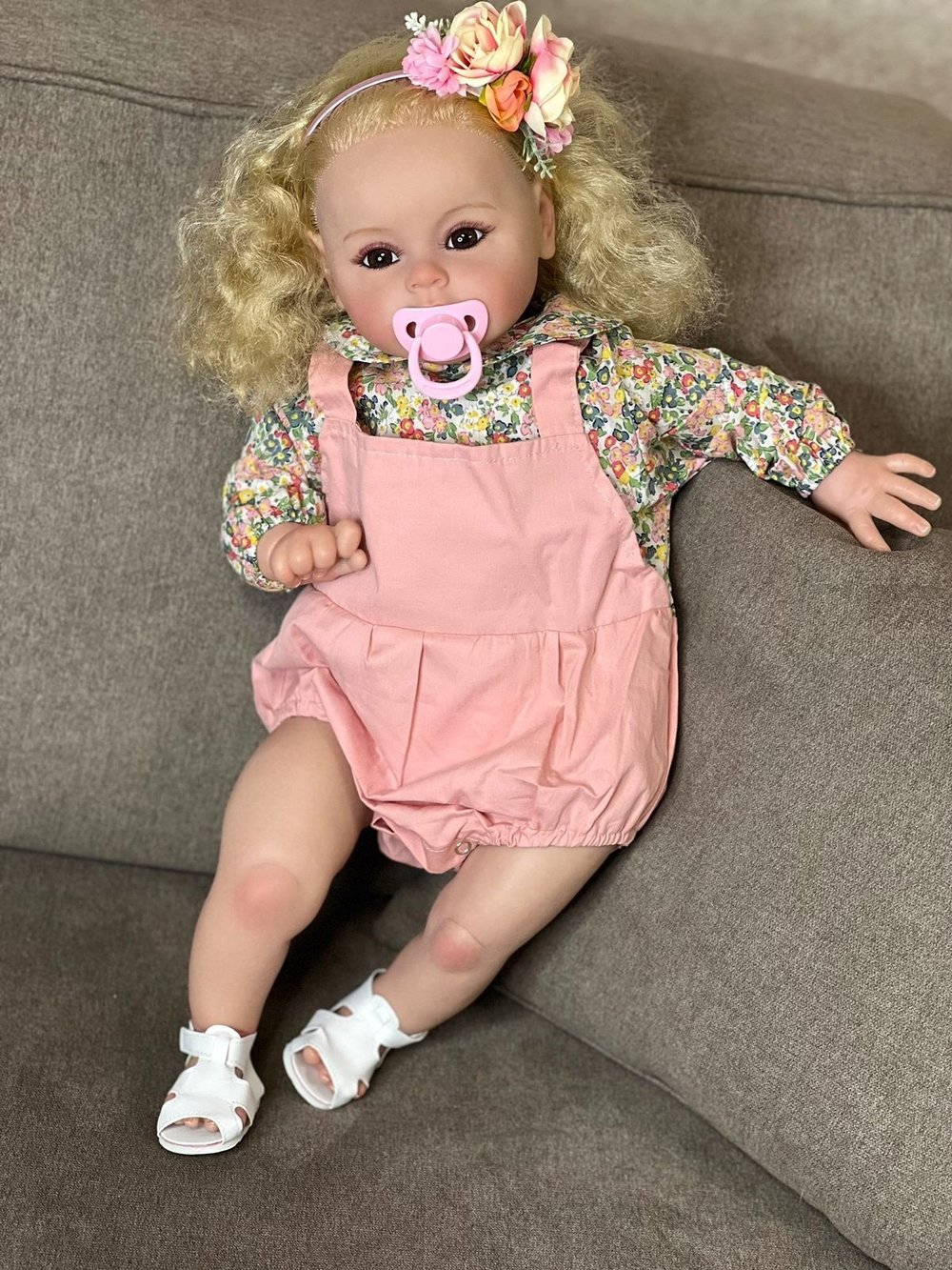 Кукла Реборн мягконабивная 60см в пакете (FA-026)