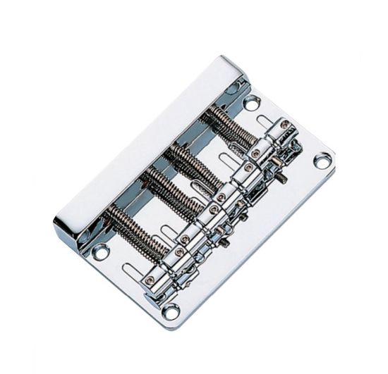 BB012-CR Бридж (струнодержатель) для бас-гитары, хром, Paxphil