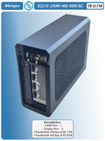 Внешняя видеокарта EGPu Wikingoo EG216 - 240W + MSI GeForce RTX 4060 8Gb. Thunderbolt 3/4.