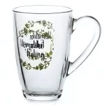 Кружка стеклянная 330мл «Дэйзи» (рис.28971) 55393SLBD65