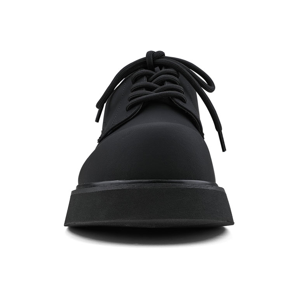 HANQIAORIJI Black Blood Collection Casual Derby Shoes Men"s Black