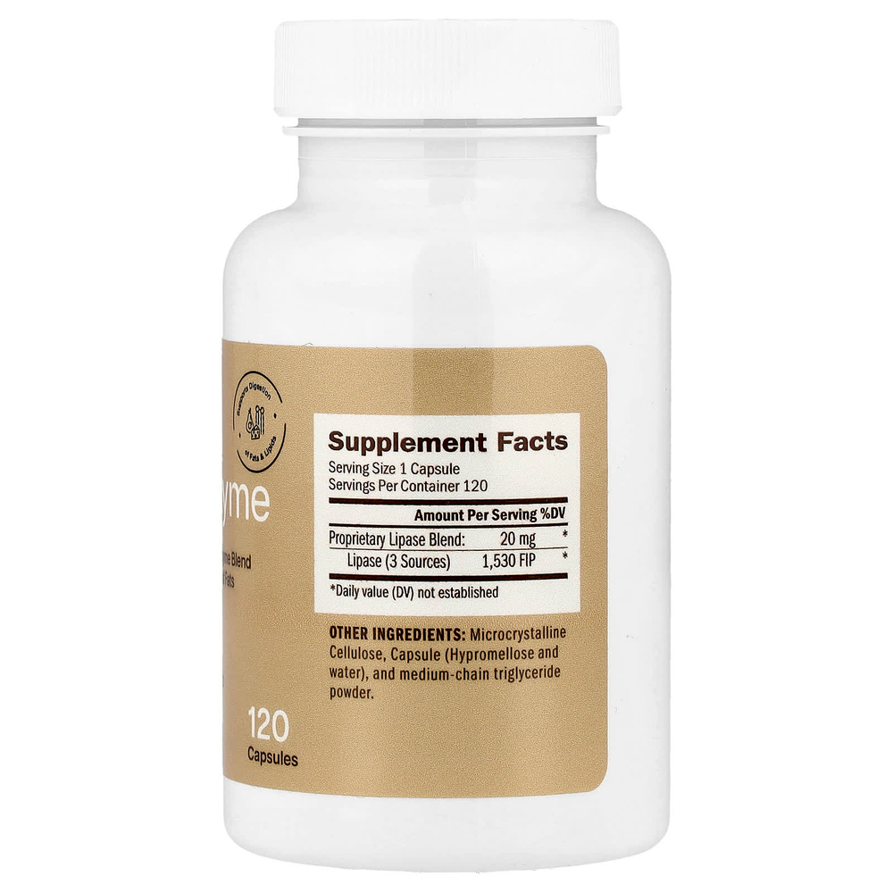 Houston Enzymes, Липазим, 120 капсул