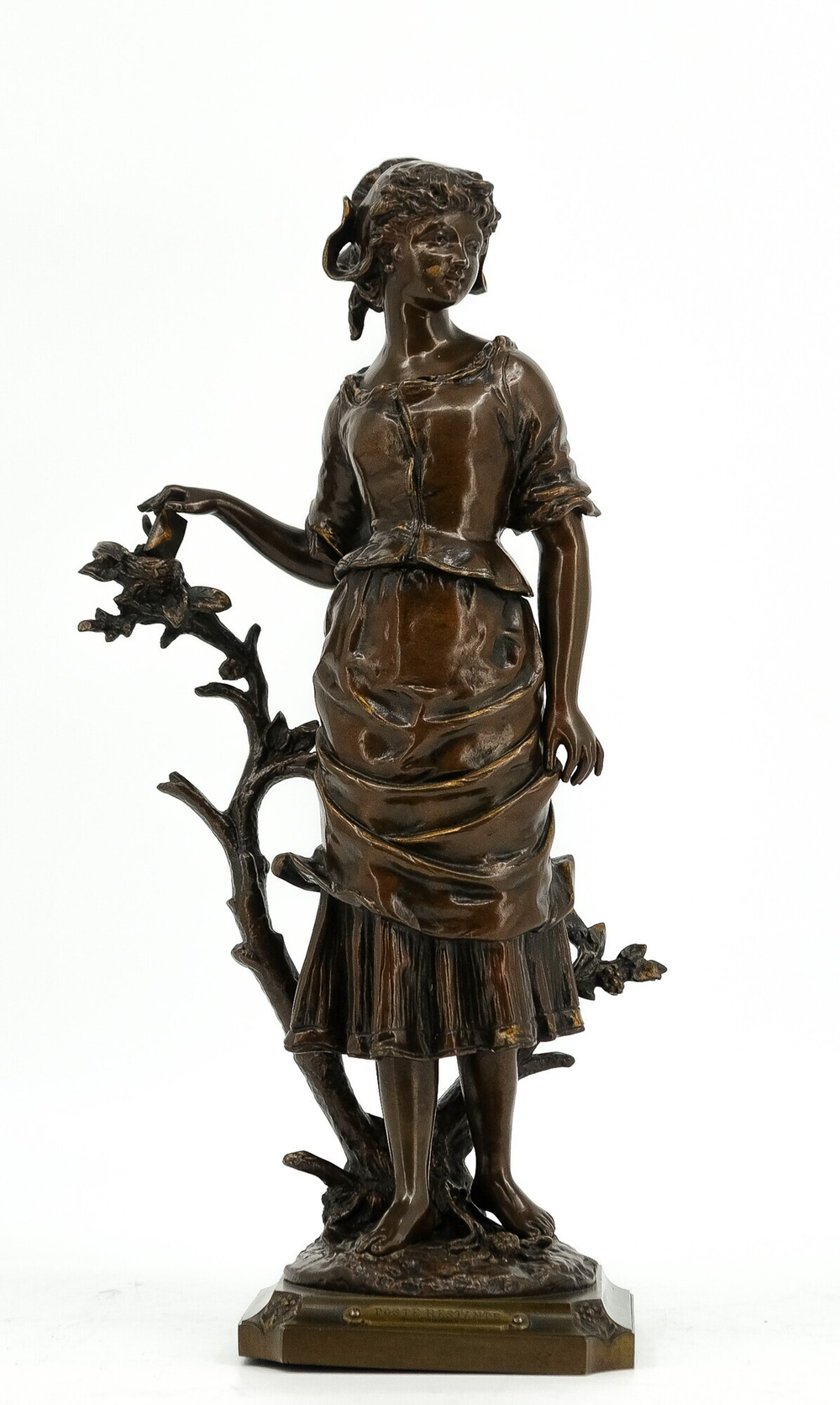 Бронзовая скульптура — "Poste Restante aux Champs"