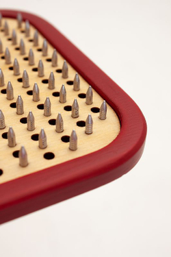 Доска садху Ом на мандале алюминиевые гвозди