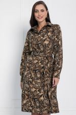 Платье Королевская кобра (кофейное) П12648-15 LT Collection