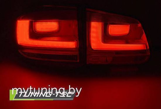 Задние фонари для Volkswagen Tiguan I (07-11) LED Red Crystal