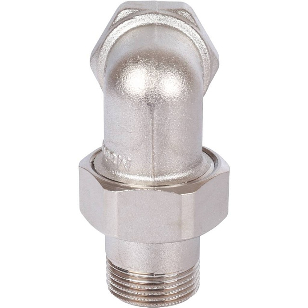 Разъемное соединение (американка) угловое STOUT - 3/4" (ВР/НР, никелированное, металл по металлу)