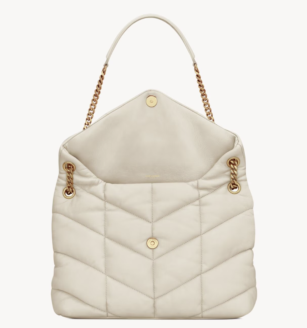 Сумка Saint Laurent Loulou Puffer Small из наппы с цепочным ремнём
