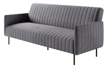 Диван-кровать Баккара, велюр, трехместный, прямой, клик-кляк