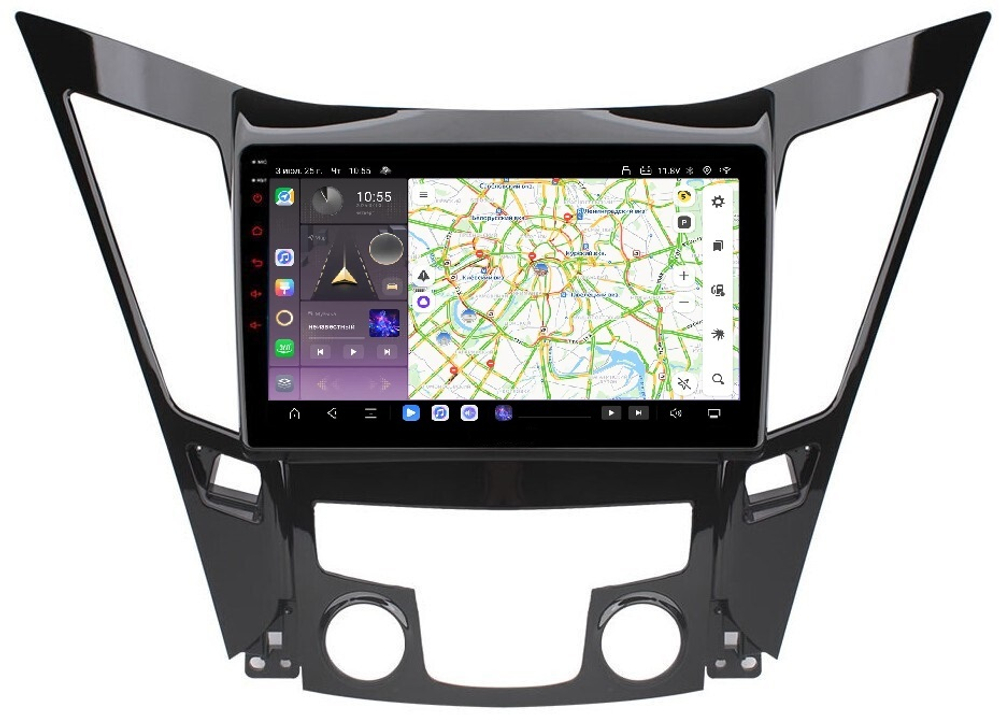 Магнитола для Hyundai Sonata 2010-2013 (YF) - Carmedia OL-9716 QLed, Android 13, TS20, CarPlay, SIM-слот