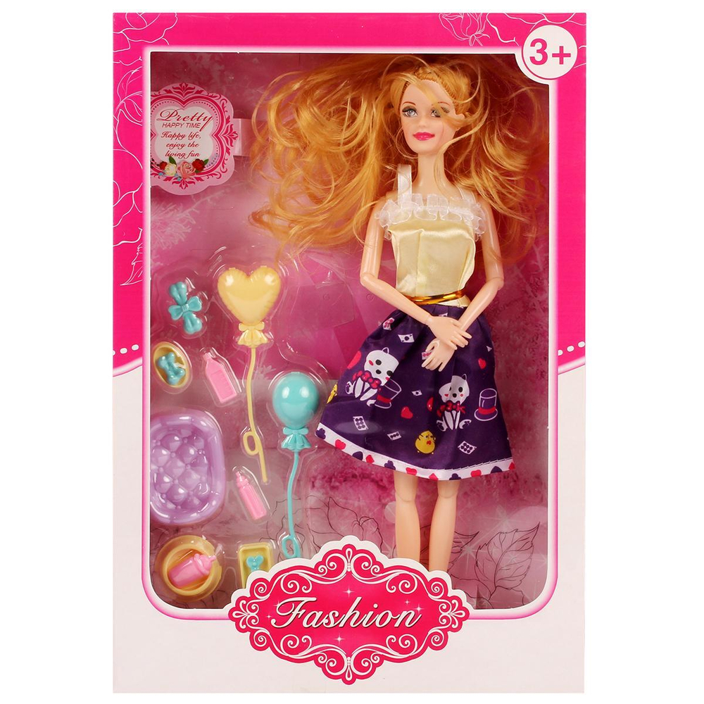 Кукла тип Модель на шарнирах с аксесс. коробка RT-19