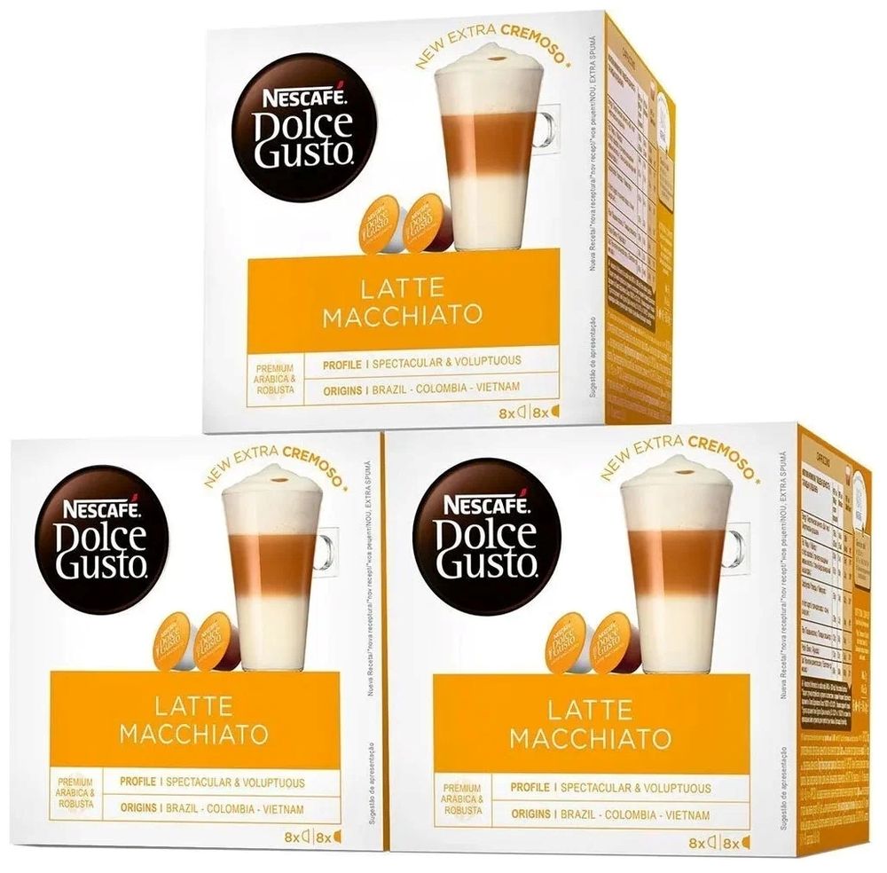 Кофе в капсулах Nescafe Dolce Gusto Latte Macchiato 16 шт x 3