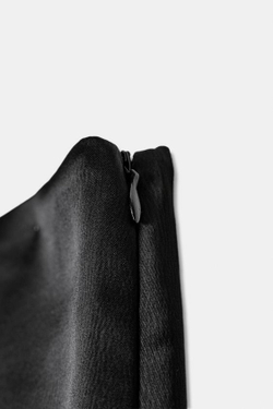 ZARA ЮБКА-ШОРТЫ С КРУЖЕВНОЙ ОТДЕЛКОЙ, ЧЕРНЫЙ