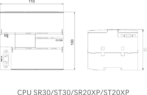 UN 288-1ST30-0AA0 ЦЕНТРАЛЬНЫЙ ПРОЦЕССОР S7 200 smart PLC 18DI/12DO Transistor 24V DC power