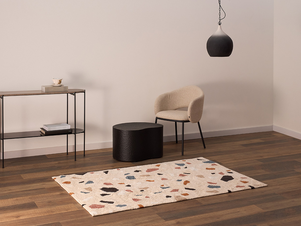 Ковер из хлопка terrazzo poetry из коллекции ethnic, 120х180 см