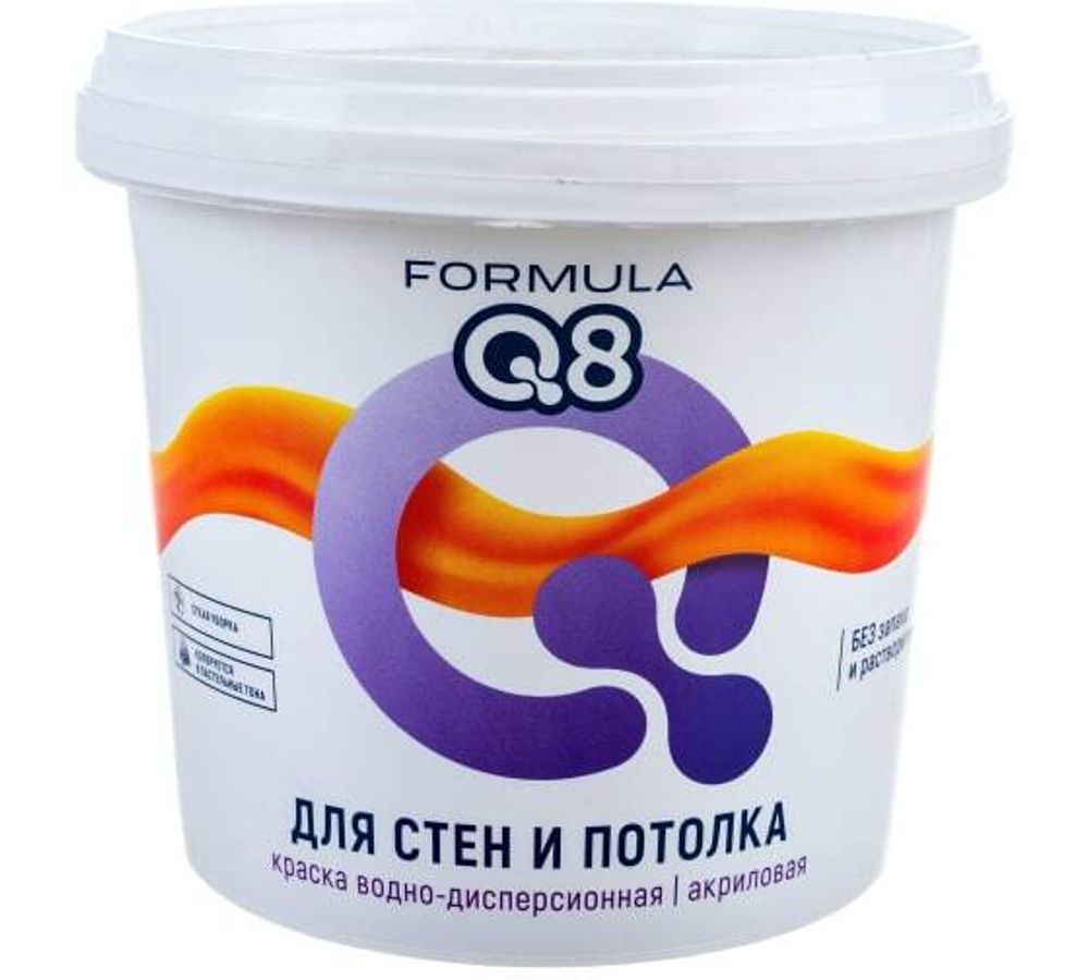 Краска В/Д 1,4кг для стен и потолков Формула Q8