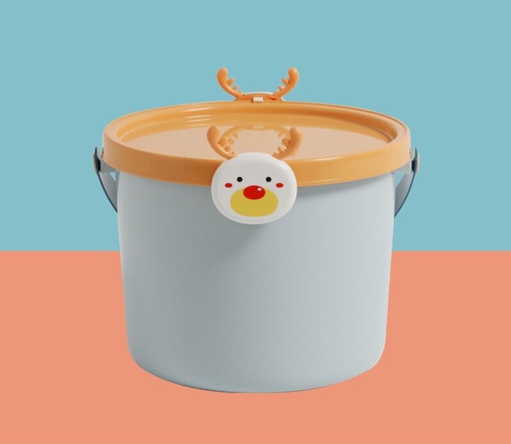 Ведро для хранения игрушек,серый