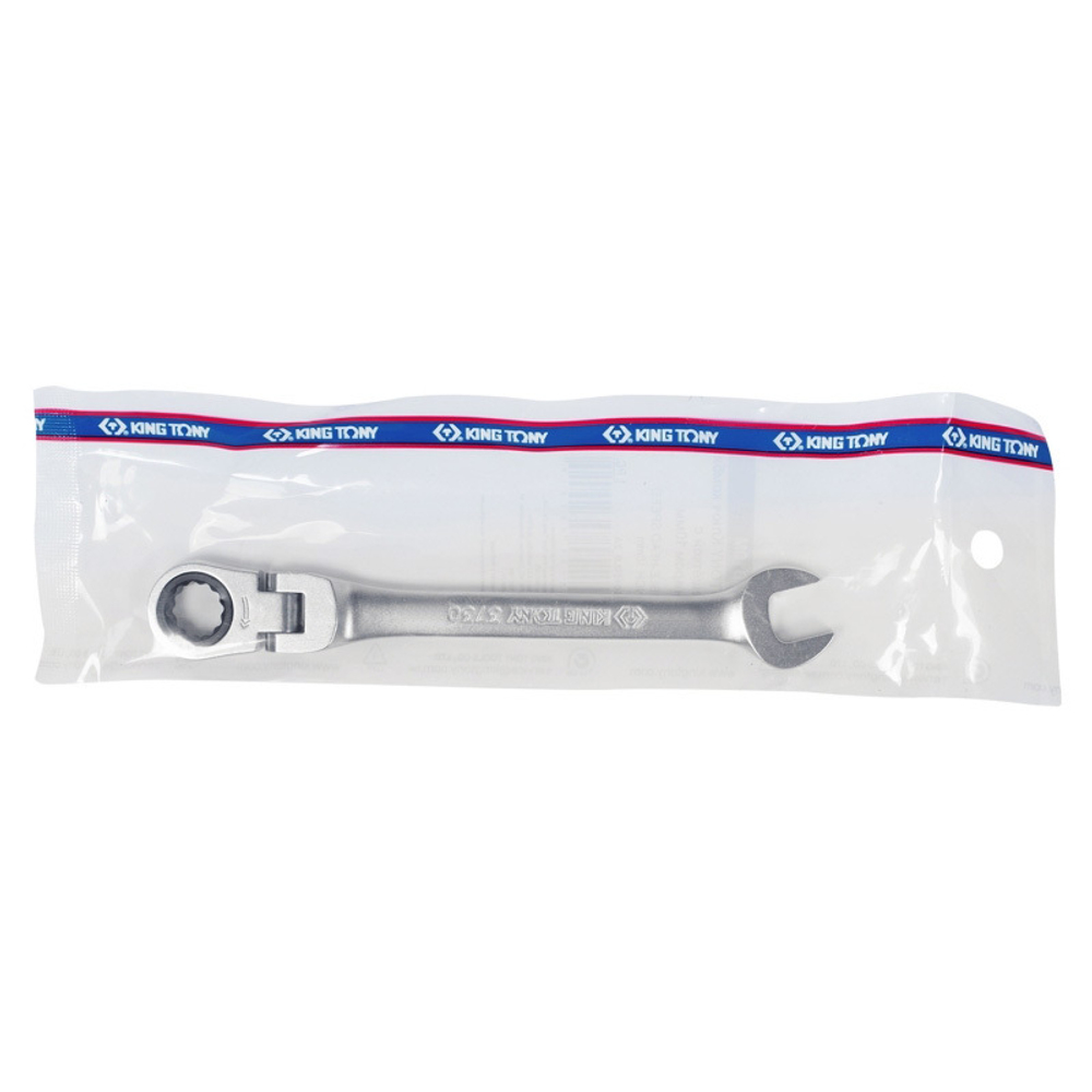 Ключ трещоточный комбинированный с шарниром 11 мм KING TONY 373011M