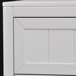 Комод 86x50x90, Карлос, с 3 ящиками для одежды, массив сосны, белый, Dipriz