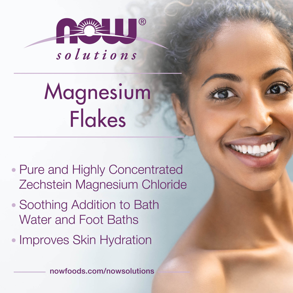 NOW Foods, Solutions, хлопья из 100% чистого магния, 1531 г (54 унции)