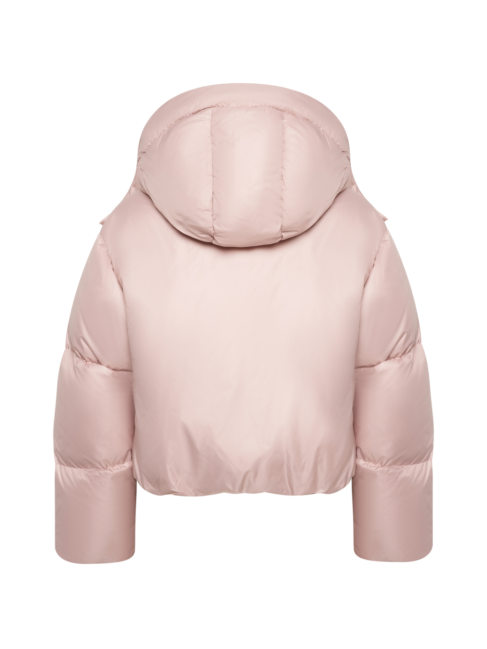 ПРЕДЗАКАЗ MINI пуховик с объемным капюшоном,NUDE PINK 🌸🌸🌸