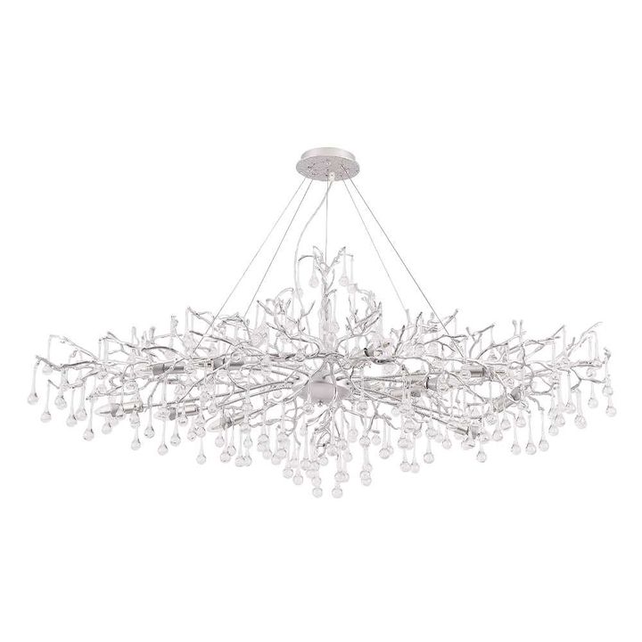 Люстра Crystal Lux REINA V2 SP12 L1500 SILVER PATINA