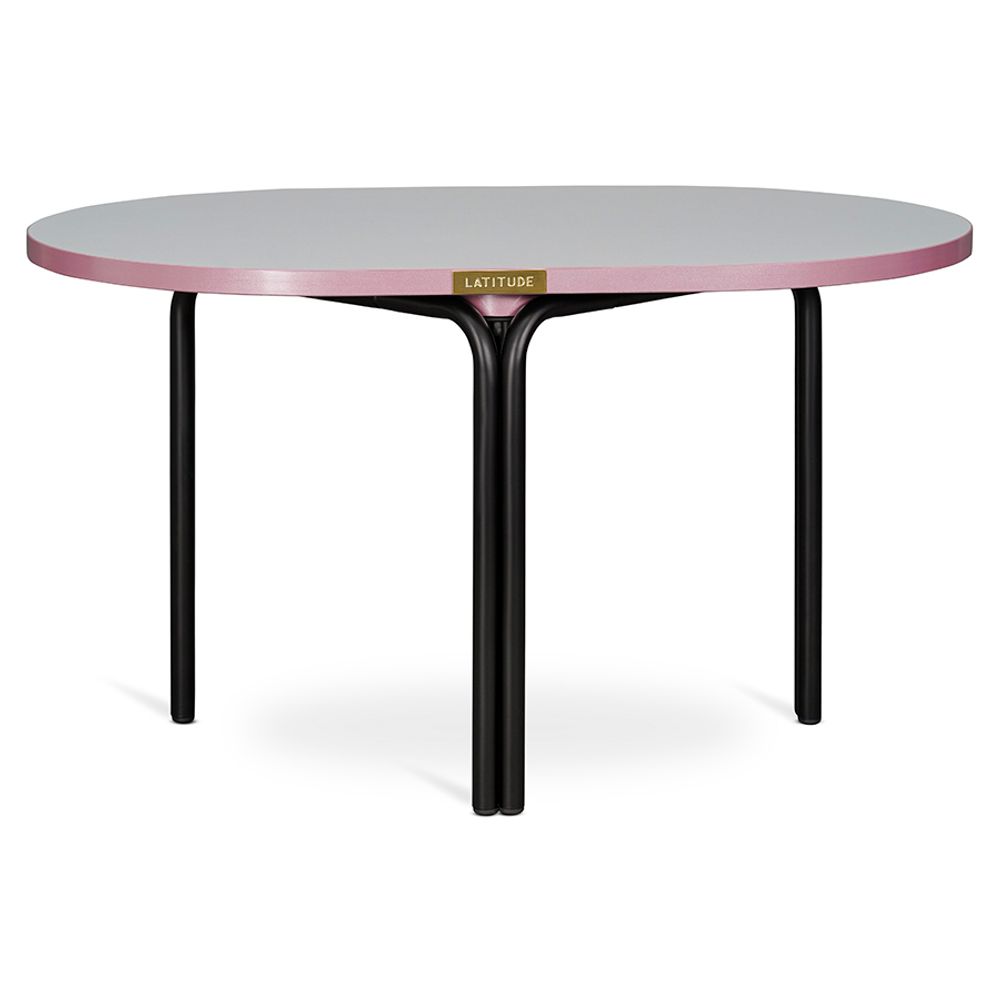Столик кофейный Ror, 75х50 см, черный/серый/розовый