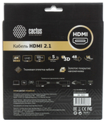 Кабель аудио-видео  Cactus CS-HDMI.2.1-5