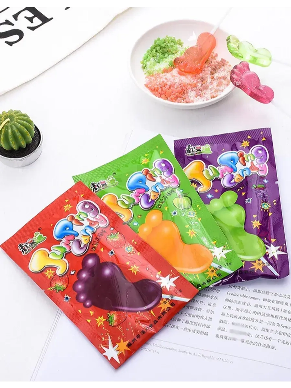 Леденец и взрывная карамель "Лапочки на Палочке" 12 г * 30 шт