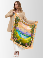 Платок «Эльбрус» на закате