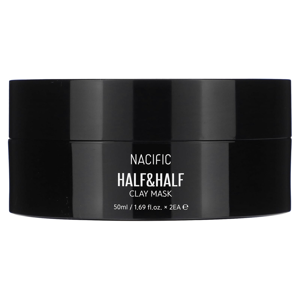 Nacific, Half & Half, косметическая маска из глины, 2 глиняные маски, 50 мл (1,69 жидк. унц.)