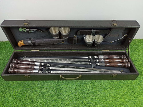 Подарочный набор шампуров "КОРШУН"