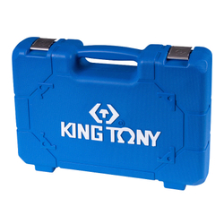 KING TONY (44106AMP01) Гайковерт пневматический ударный 1/2", 881 Нм, с комплектом головок, 17 предметов