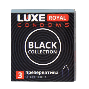 Презервативы черного цвета Luxe Royal Black Collection