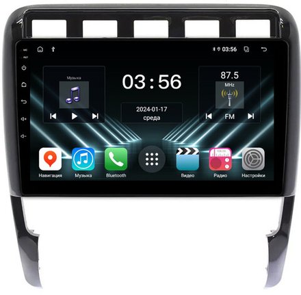 Магнитола для Porsche Cayenne 1 2002-2010 - FarCar DX443M монитор 9" IPS на Android 13, 4+64Гб, CarPlay