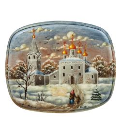 Народные промыслы ШК-80/24-C Шкатулка «Монастырь»