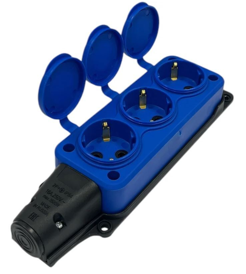Удлинитель силовой iTOK i-CONNECT-COLOR-SUR-PVS-215-3-54-30-BLUE