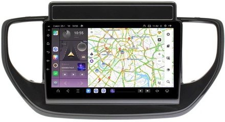 Магнитола для Hyundai Solaris 2 2020-2022 (штатная навигация) - Kuberg QLed, Android 13, TS20, CarPlay, SIM-слот