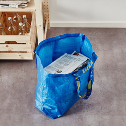 IKEA FRAKTA  (ИКЕА ФРАКТА)  -  Средняя сумка, синяя, 45x18x45 см/36 л