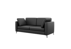 Brasco Диван двухместный BRS-2 Nappa 999/Металл Черный 1800*800*840
