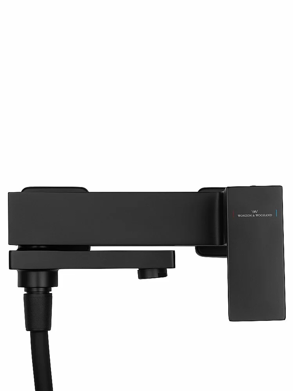 Смеситель для ванны с душем WONZON & WOGHAND CUBE WW-88639016-MB черный матовый
