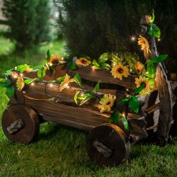 USL-S-138-PT2300 SUNFLOWERS Садовая гирлянда на солнечной батарее Подсолнухи. 24 светодиода. Теплый белый свет. 1xАА Ni-Mh аккумулятор в-к. IP44. TM Uniel