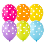 Шар латексный 35см Горошек тропики (Ассорти)