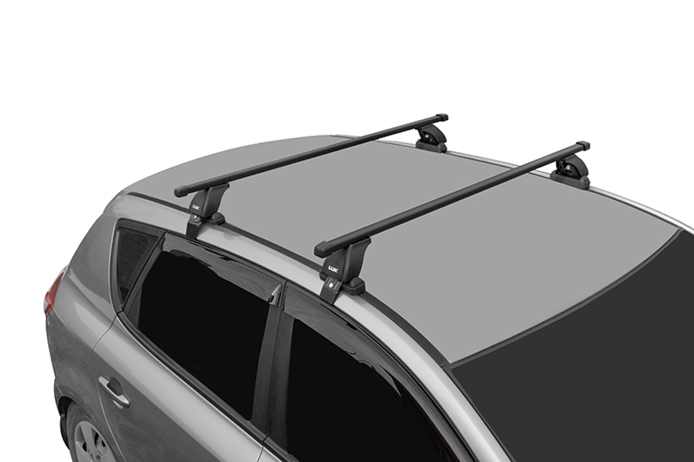 Багажник  "LUX" с дугами 1,3 м прямоугольными с индивидуальным комплектом адаптеров под авто