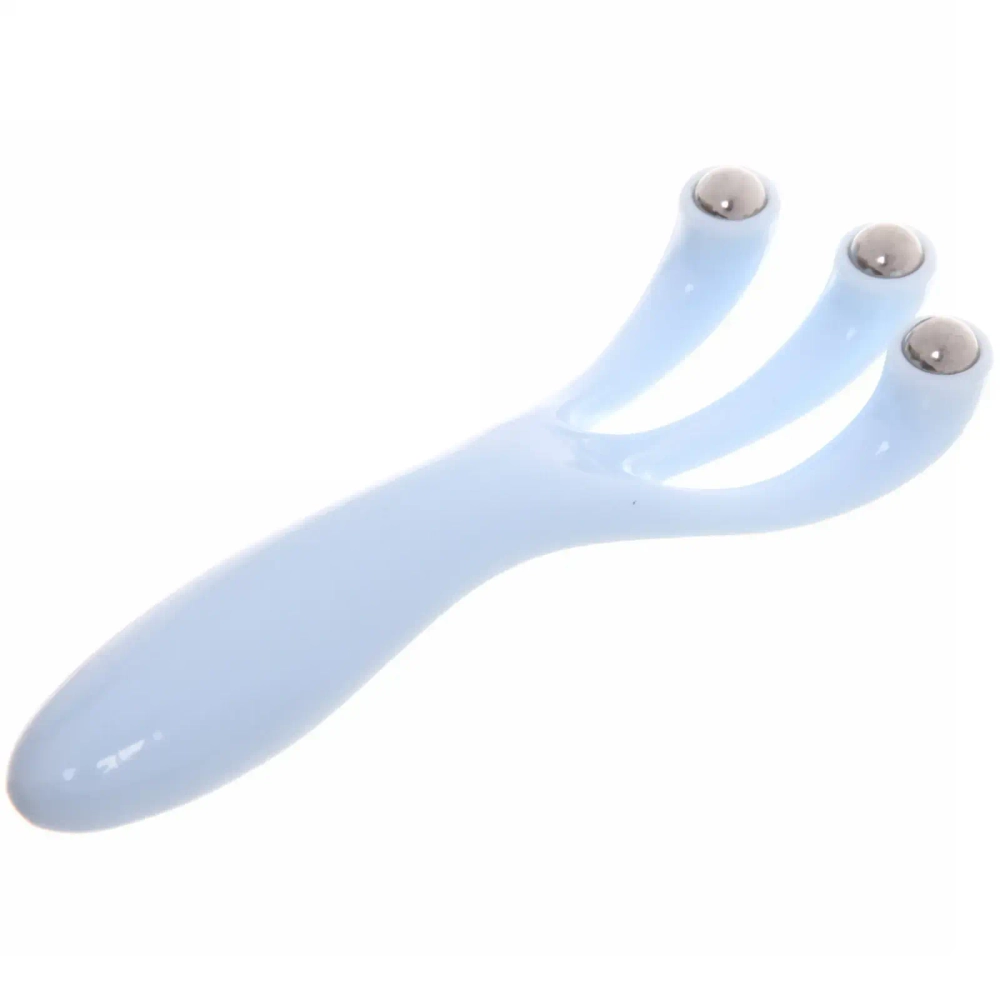 Массажер для зоны лица и шеи декольте «Beauty House - Roller», цвет розовый и голубой, 14*5/20*11