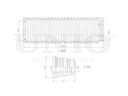 Комплект пыльник и отбойник UNIO DUC-50002