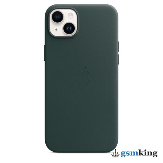 Apple Leather Case with MagSafe iPhone 14 Plus Forest Green «Зелёный лес» MPPA3ZM/A