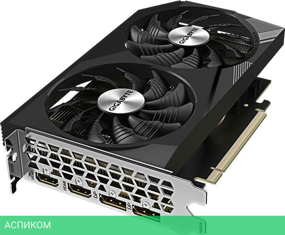 Видеокарта GigaByte GeForce RTX 3050 WindForce OC V2 8GB GDDR6 (GV-N3050WF2OCV2-8GD)