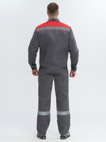 Костюм Лигор-2 СОП (тк.Смесовая,210) п/к, т.серый/красный