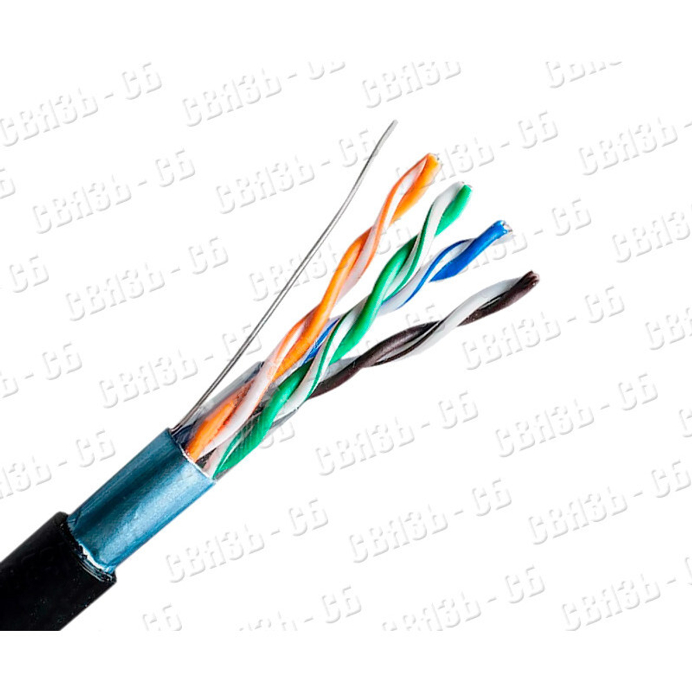 Провод UTP 4-*2*24 А - компьютерный 5-е медь 01-0054 черный